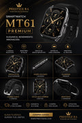 Smartwatch MT61 HD| Llamadas Bluetooth, Monitor de Salud y Resistencia al Agua